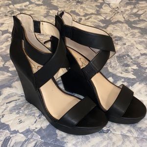 Black Jessica Simpson wedges